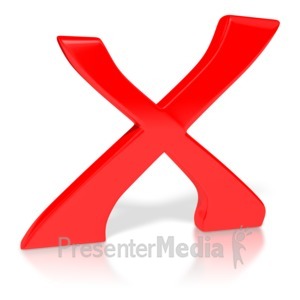 X Mark Painted Symbol - Signs and Symbols - Great Clipart for ...