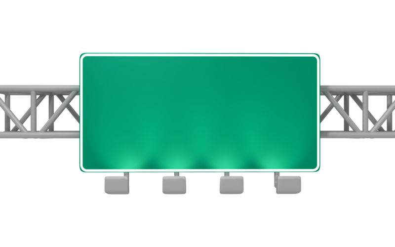 blank highway sign png