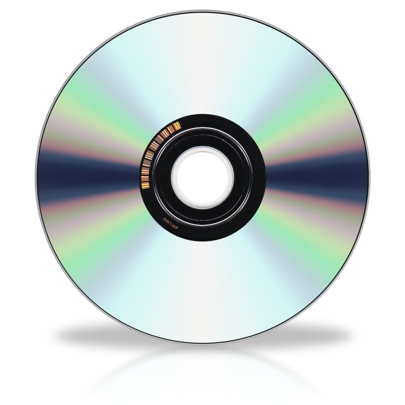 back of cd dvd isolated