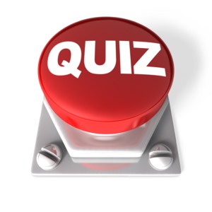 ID# 3763 - Red Quiz Button - Presentation Clipart