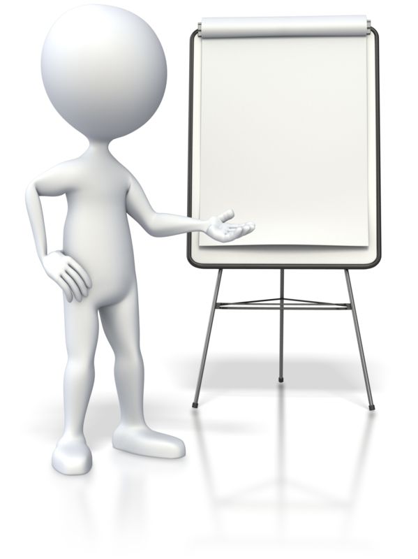 Coach With Whiteboard  Great PowerPoint ClipArt for Presentations 