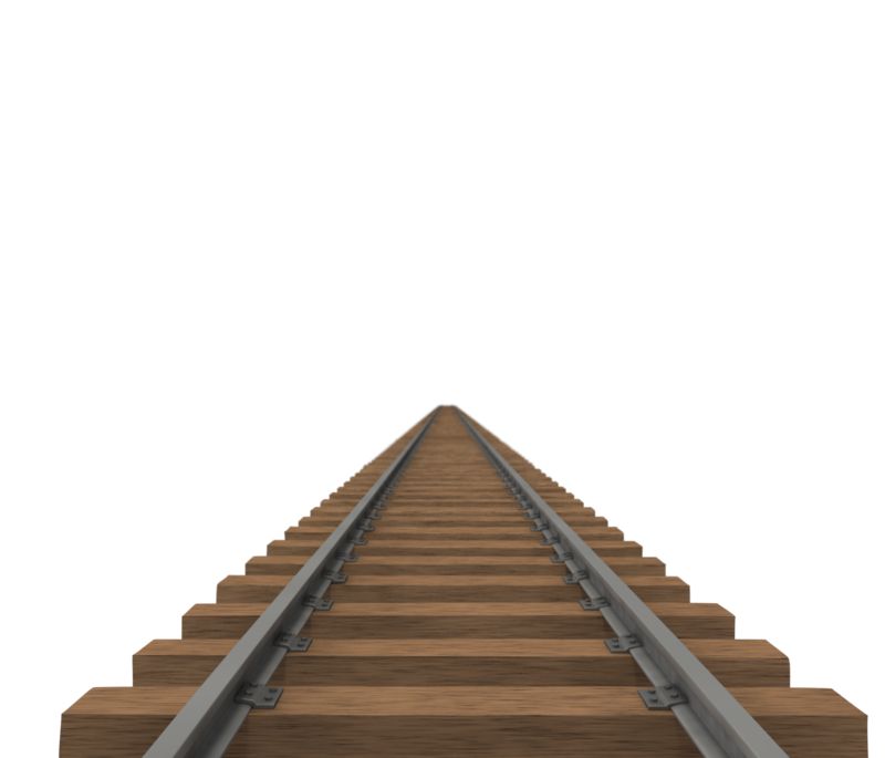 train on tracks clipart