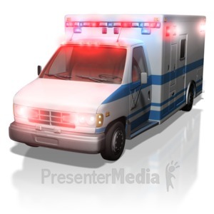 ambulance toy with flashing lights