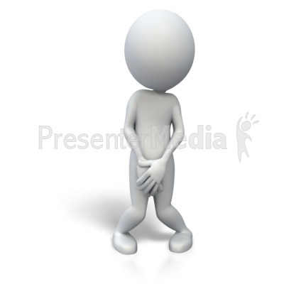 Stick Figure Embarrased - 3D Figures - Great Clipart for Presentations ...