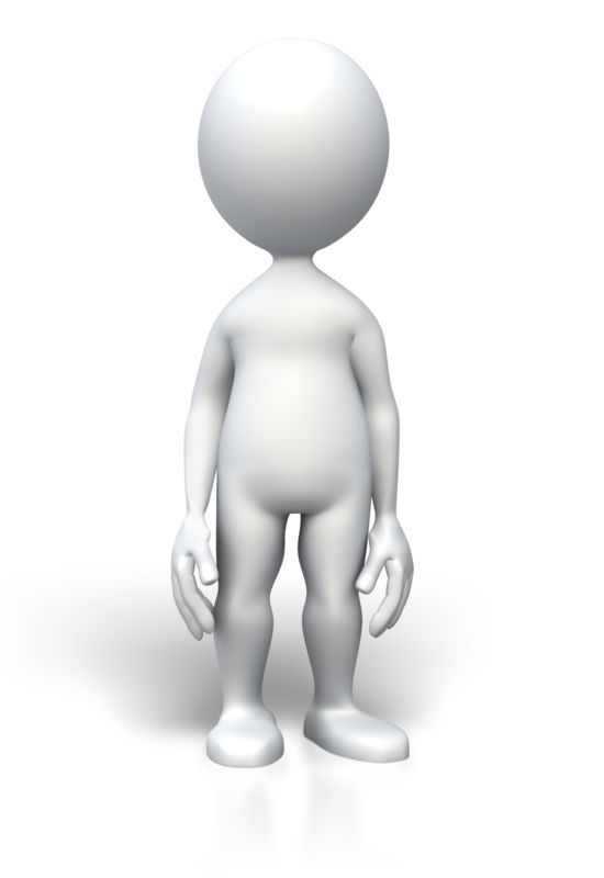 Stick Figure Standing Normal  Great PowerPoint ClipArt for Presentations 