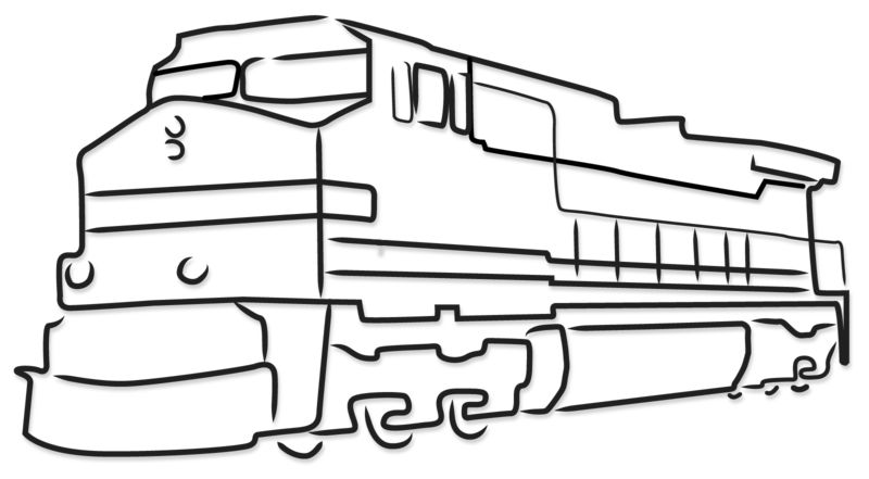 Train Engine Outline | Great PowerPoint ClipArt for Presentations -  