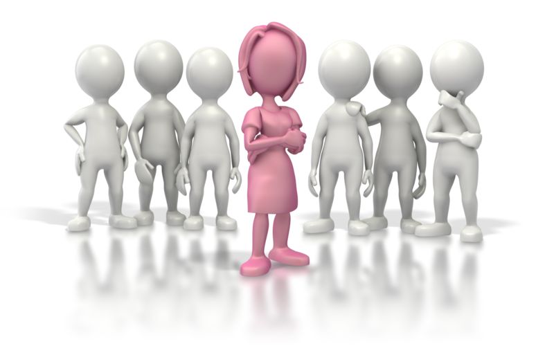 Leader Stand Out  Great PowerPoint ClipArt for Presentations