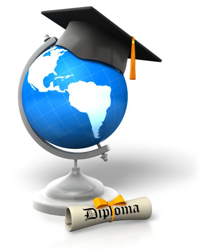 Diploma Hat Graduation  Great PowerPoint ClipArt for Presentations 