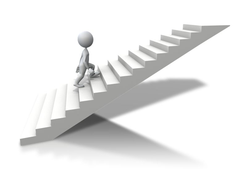 climbing stairs clipart