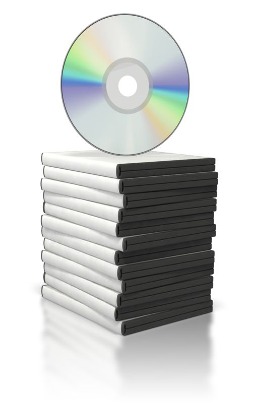 flat vector dvd stack