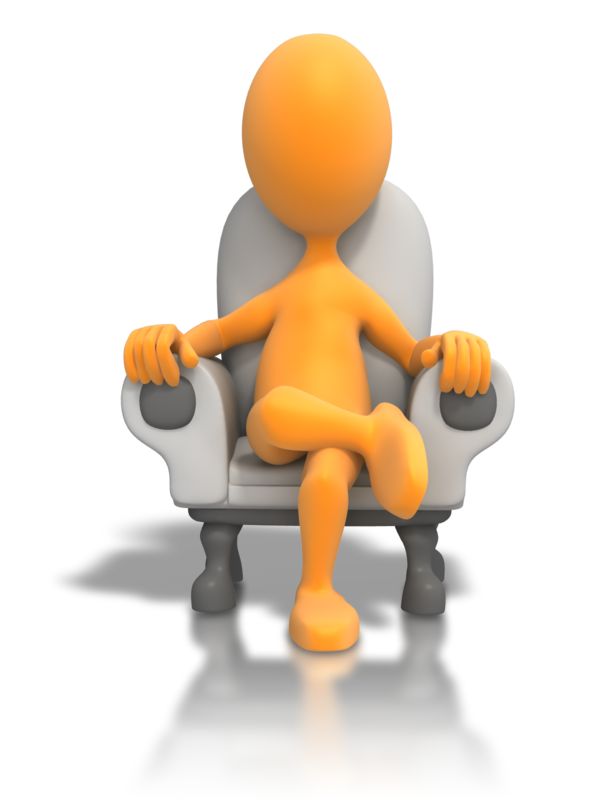 sit down on chair clipart