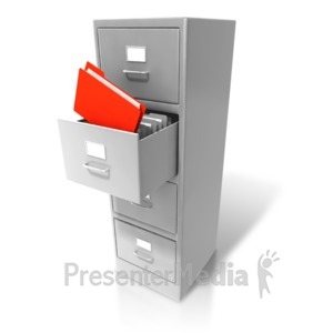 Deep File Cabinet Pull File 3d Animated Clipart For Powerpoint Presentermedia Com