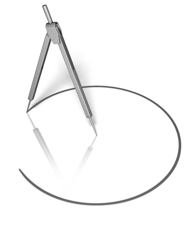 Compass. Drawing Tool To Draw Arcs Stock Photo, Picture and