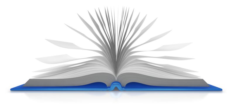 Open Book Pages  Great PowerPoint ClipArt for Presentations 