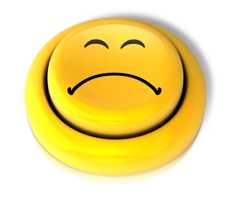 Smiley Face Sad Button | Great PowerPoint ClipArt for Presentations -  