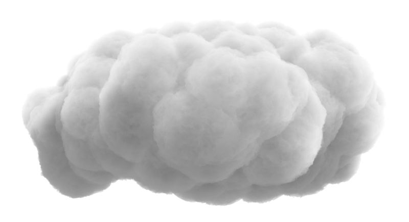 Fluffy Cloud  Great PowerPoint ClipArt for Presentations 