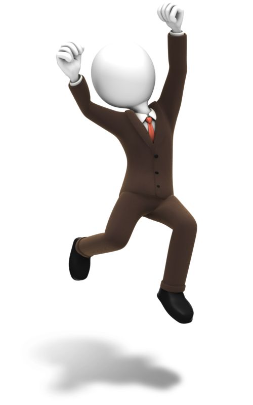 person jumping clipart