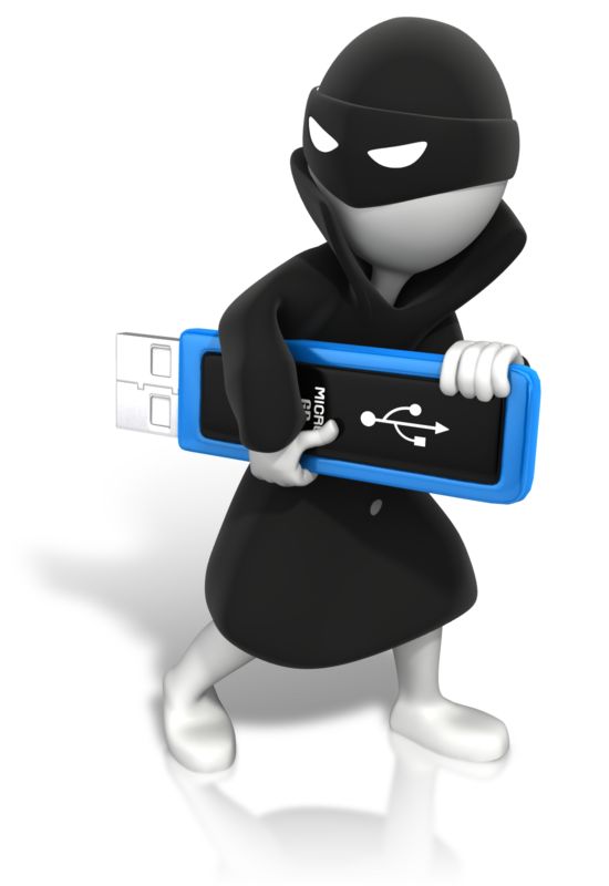 Thief Stealing Data | Great PowerPoint ClipArt for Presentations -  