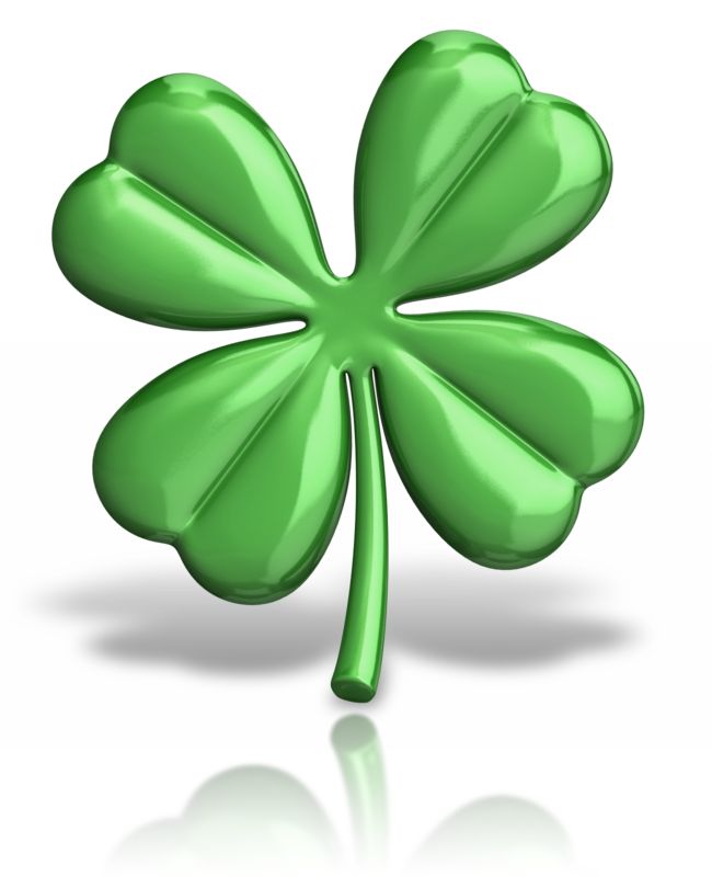 4 leaf clovers clipart