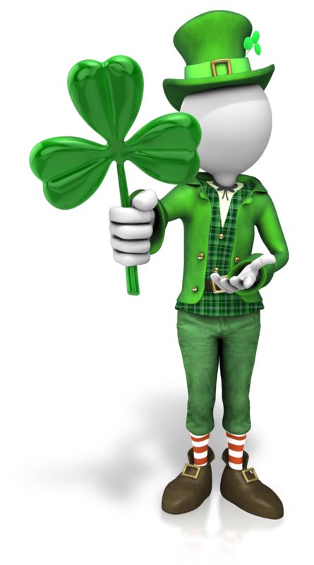 Celtic Shamrock St Patricks Day  Great PowerPoint ClipArt for  Presentations 