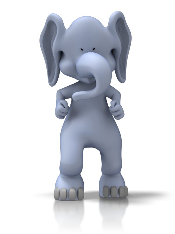 Tough Elephant | Great PowerPoint ClipArt for Presentations -  