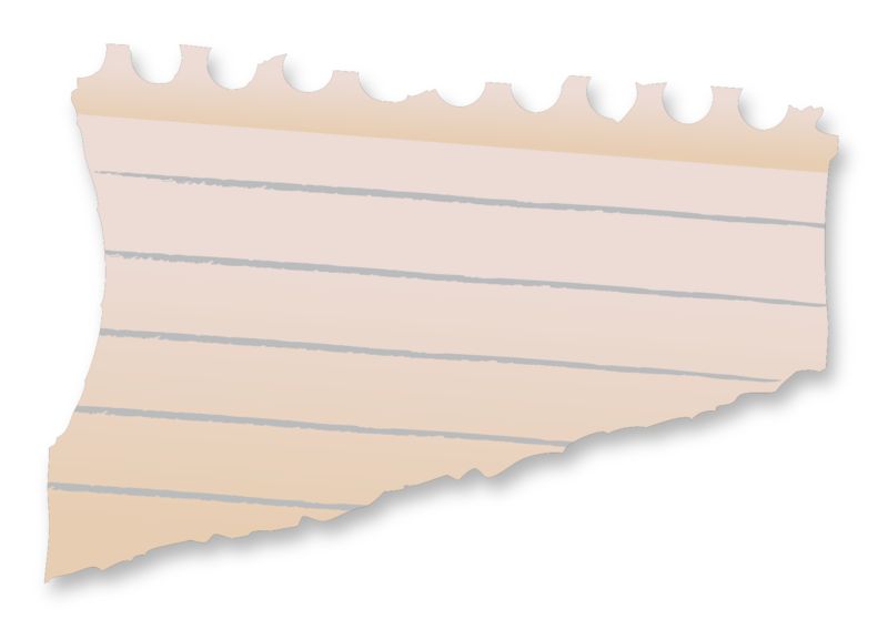 Notebook Paper Scrap  Great PowerPoint ClipArt for Presentations 