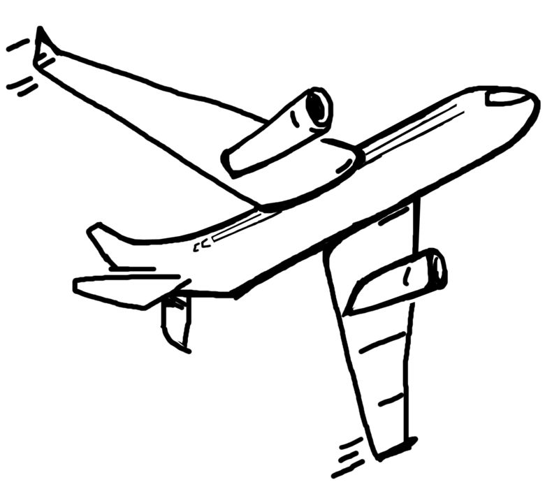 Airplane Cartoon White Transparent, Cartoon Airplane Sketch, Cartoon,  Aircraft, Sketch PNG Image For Free Download