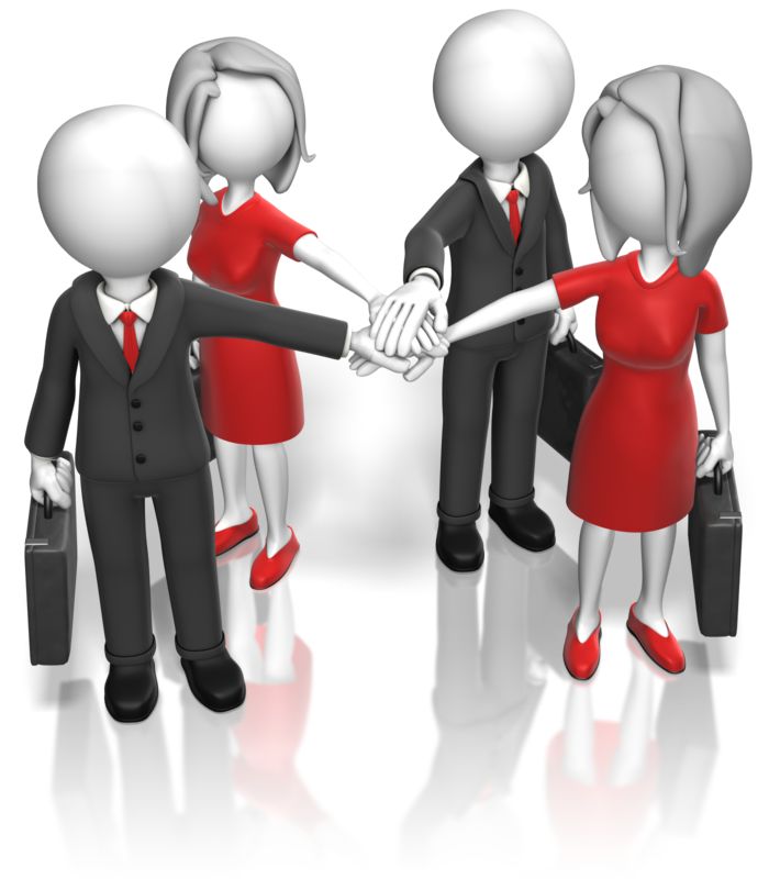 Business Team Huddle | Great PowerPoint ClipArt for Presentations -  