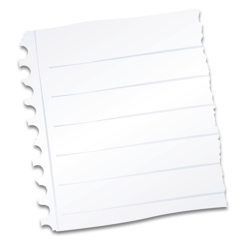 Blank Paper Scrap  Great PowerPoint ClipArt for Presentations 