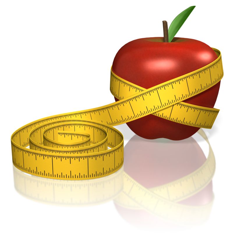 Scale With Tape Measure  Great PowerPoint ClipArt for Presentations 