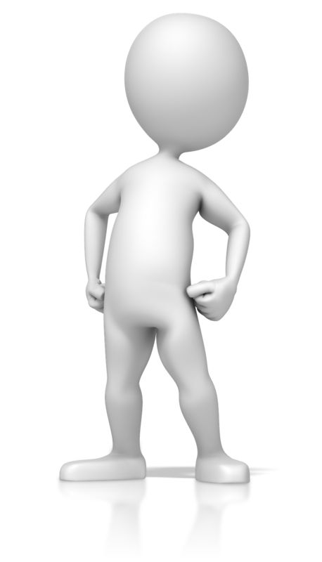 Stick Figure Standing Proud  Great PowerPoint ClipArt for Presentations 