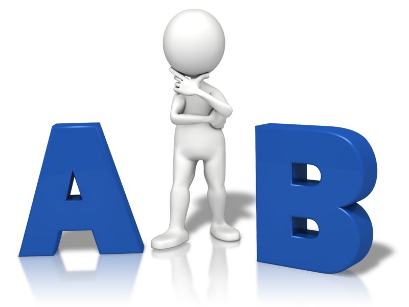 A Or B Which One | Great PowerPoint ClipArt for Presentations -  PresenterMedia.com