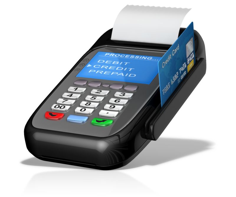 Point Of Sale Machine Card Swipe  Great PowerPoint ClipArt for  Presentations 