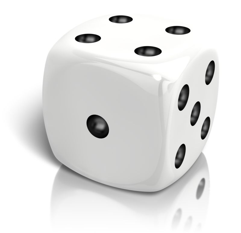 Dice Rolled A Four | Great PowerPoint ClipArt for Presentations -  