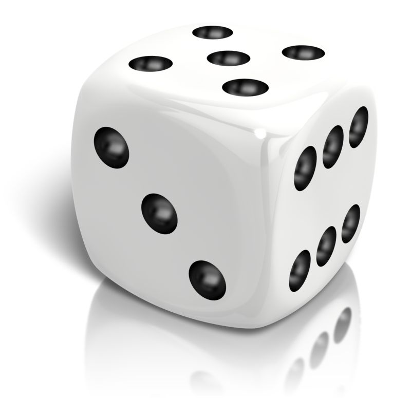 Dice Rolled A Five | Great PowerPoint ClipArt for Presentations -  
