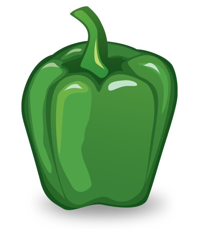 cartoon green pepper