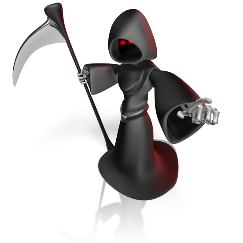 Death Reaper With Scythe 3d model