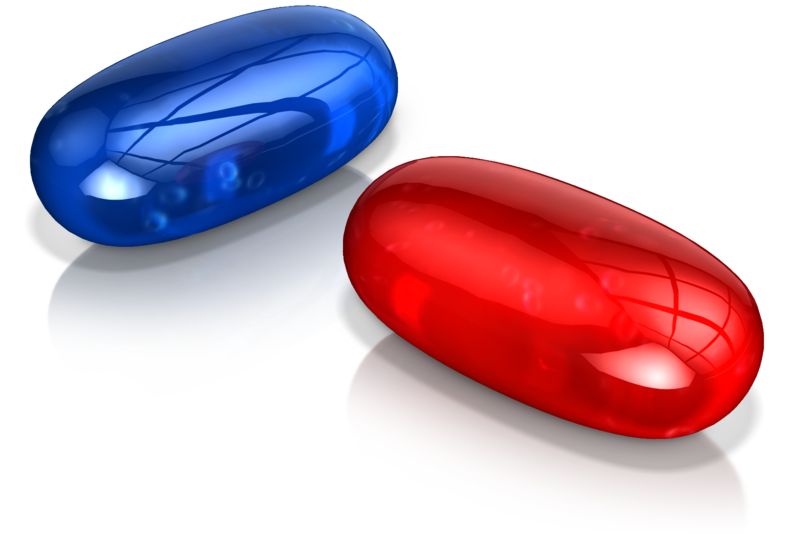 Red Pill Or Blue Pill | Great PowerPoint for Presentations - PresenterMedia.com