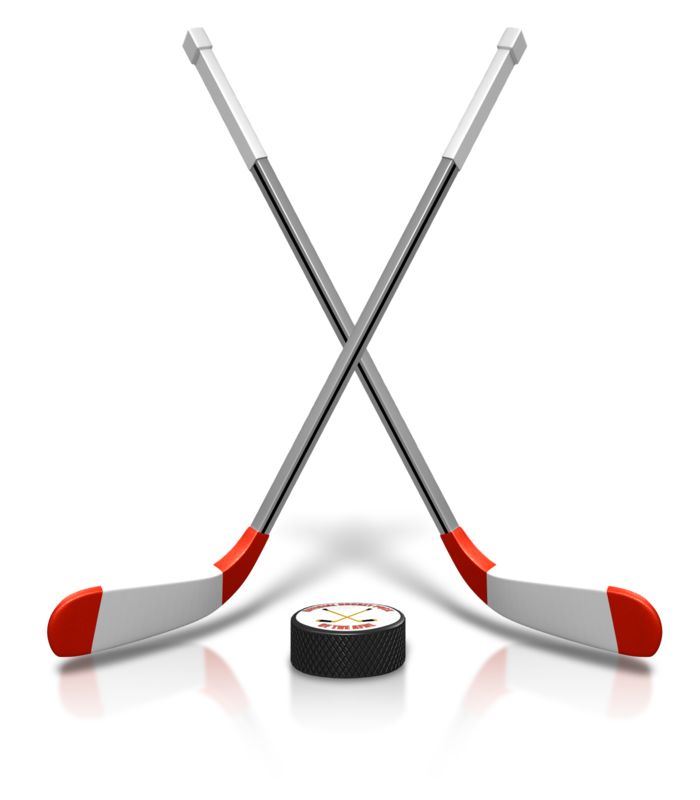 Hockey clip art images with players, hockey pucks, sticks and