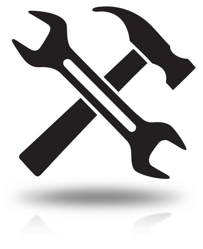 Construction Tools Cross Icon  Great PowerPoint ClipArt for