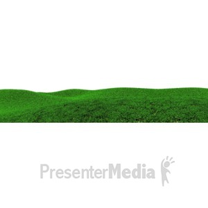ID# 15877 - Green Grassy Hills - Presentation Clipart