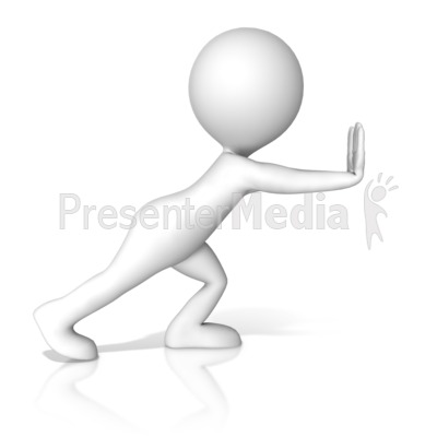 A Figure Pushing - Presentation Clipart - Great Clipart for ...