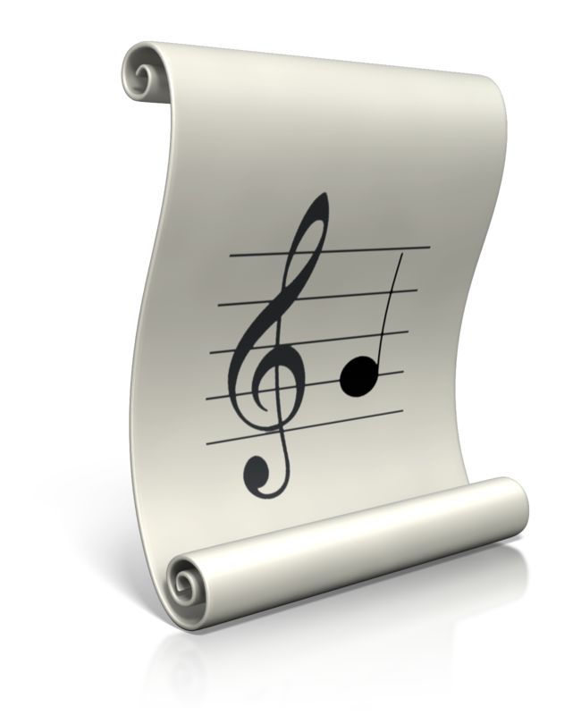 music sheet clipart