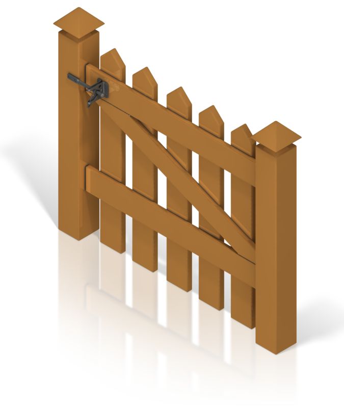 clipart picket fence