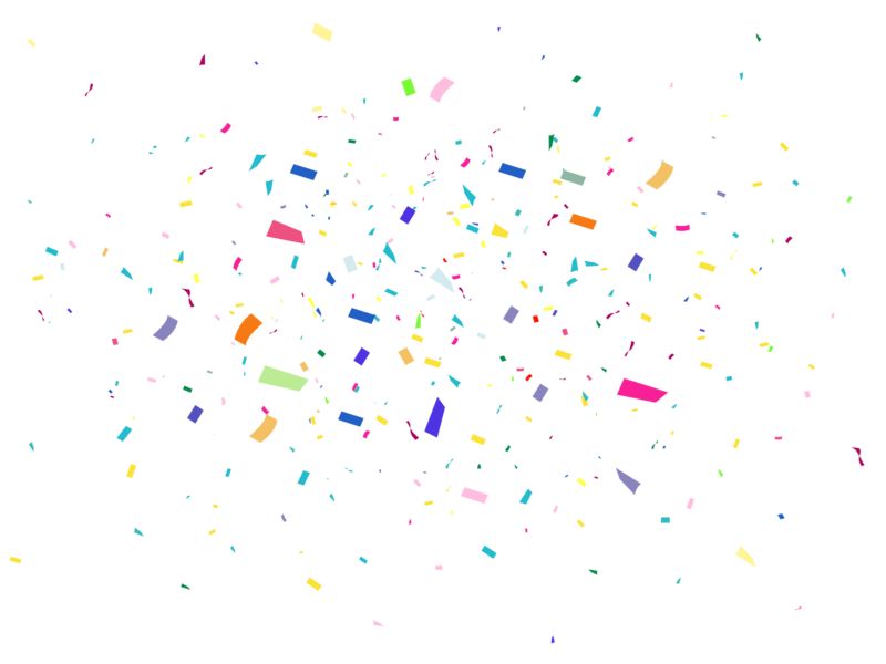 gold confetti clipart animations