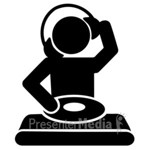 Dj Mixing Turntables Great Powerpoint Clipart For Presentations Presentermedia Com