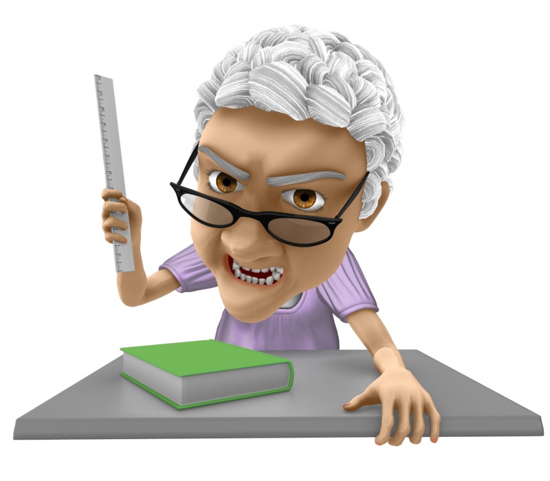 angry principal clipart