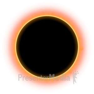 ID# 20934 - Solar Eclispe Sky - Presentation Clipart