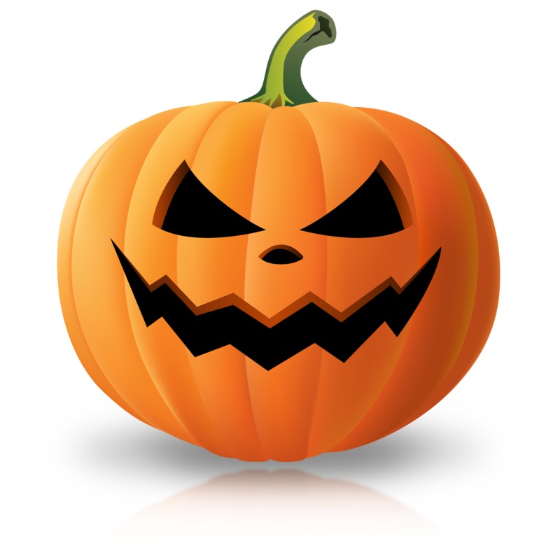 Simple Scary Pumpkin | Great PowerPoint ClipArt for Presentations -  