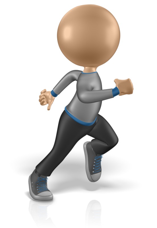 Guy Figure Running Pose | Great PowerPoint ClipArt for Presentations -  